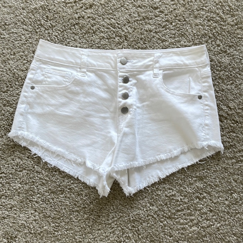 altar’d state white denim shorts